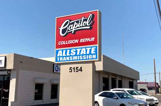 Capitol Collision Repair Signage