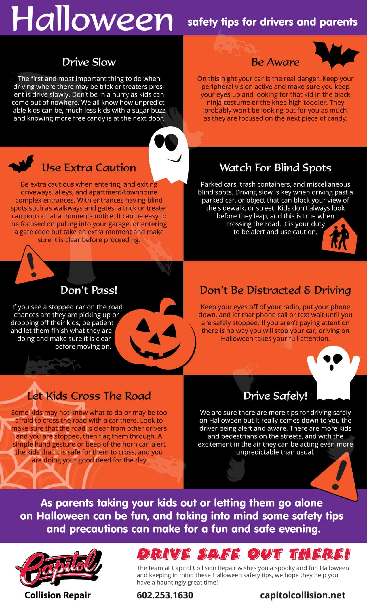 Halloween Safety Tips [Infographics] Tips for Parents and Kids