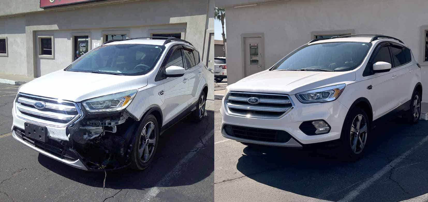 Van Collision Repair Before and After